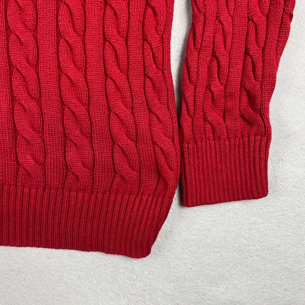 Polo Ralph Lauren Sweater Mens 4XB Cable Knit Cotton crew neck Pullover Pony - Picture 5 of 13